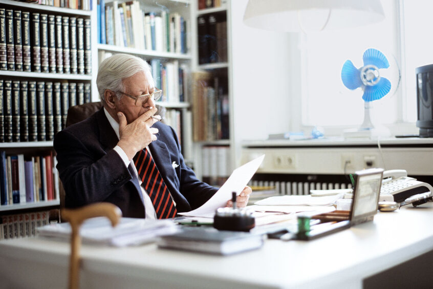 Helmut Schmidt bei der ZEIT, Fotograf Werner Bartsch