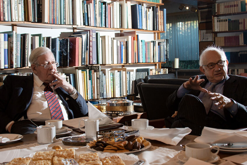 Helmut Schmidt und Fritz Stern, Foto&Copyright: Werner Bartsch