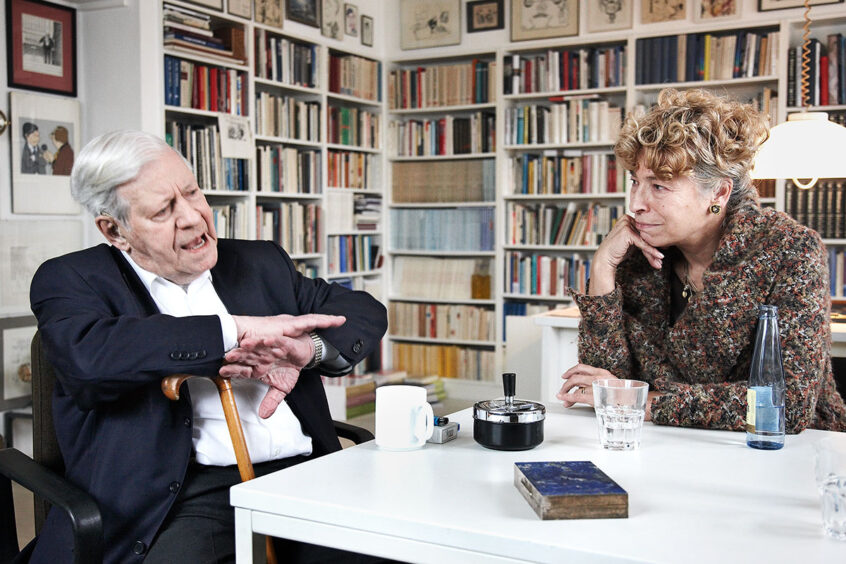 Helmut Schmidt und Gesine Schwan, Foto&Copyright: Werner Bartsch