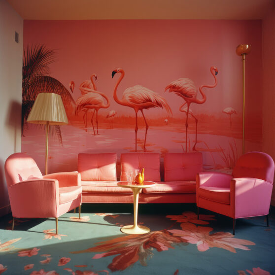 Seaside Rendezvous / Shi's Flamingo Room by Werner Bartsch